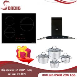 Combo Bếp điện từ CZ 67HP + Máy hút mùi CZ 1870