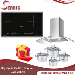 Combo Bếp điện từ CZ I62 + Máy hút mùi CZ tb 70